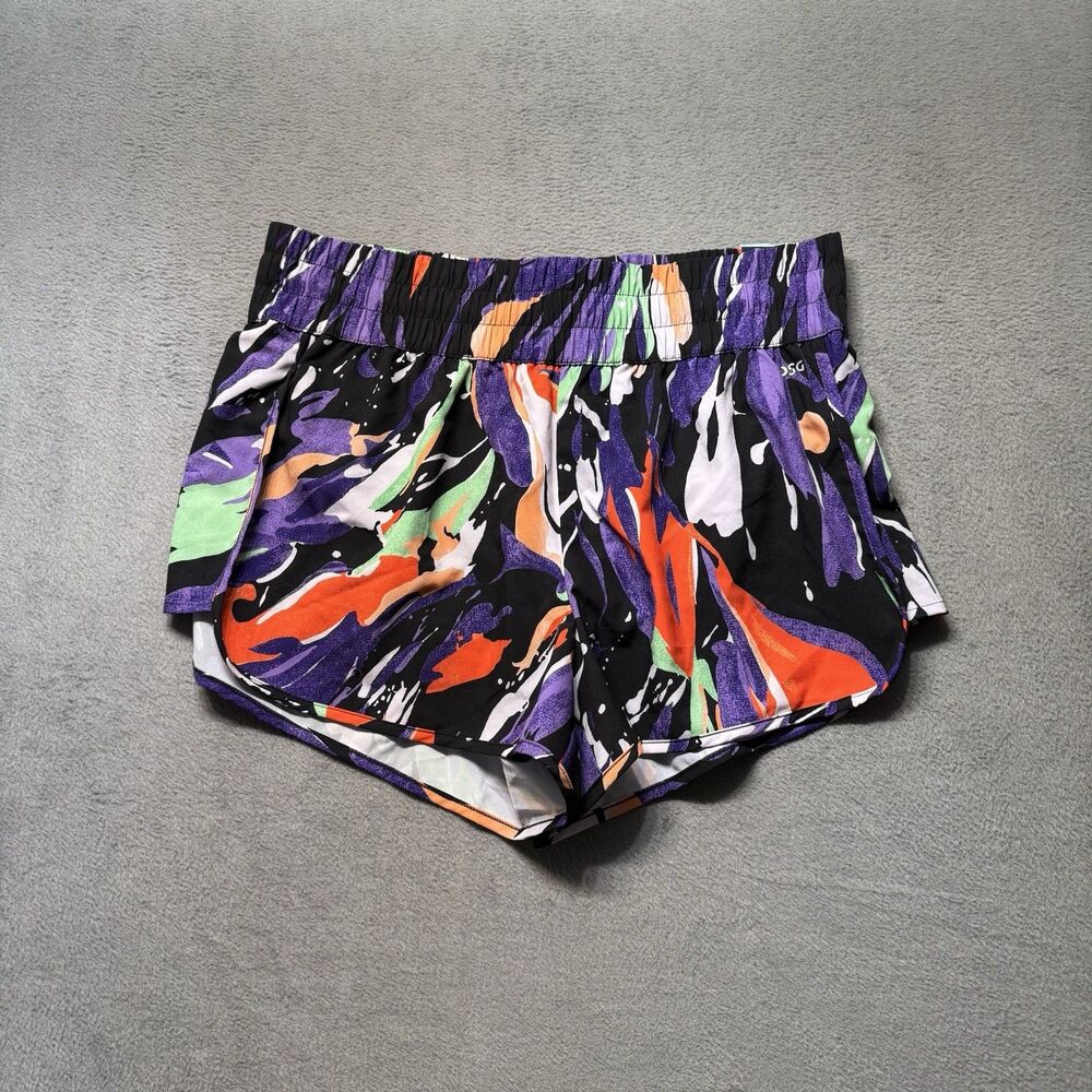DSG Performance Womens L Stride Running Shorts Lined Multicolor High Rise NWT